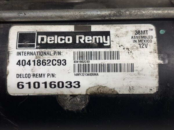 DELCO REMY Starter Motor INTERNATIONAL OEM 4041862C93 61016033 - Image 4
