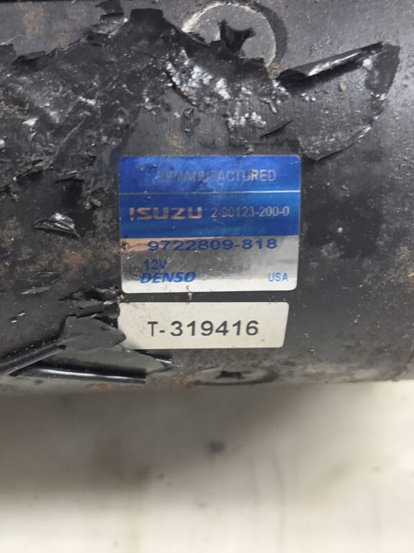 Starter Motor Isuzu NPR 2008-2017 4HK1-TC 9722809-818 - Image 3