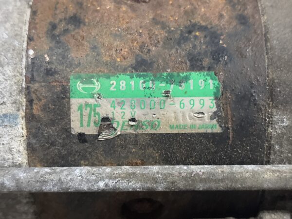 Starter Motor Hino Truck 155 165 195 5.1L J05E-TP 2011 - 2017 28100-78191 - Image 2