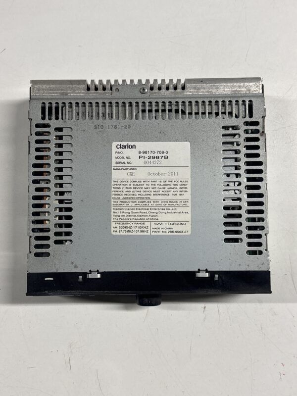 CD Radio Receiver ISUZU NPR 2011-2018 OEM 8981707080 - Image 3