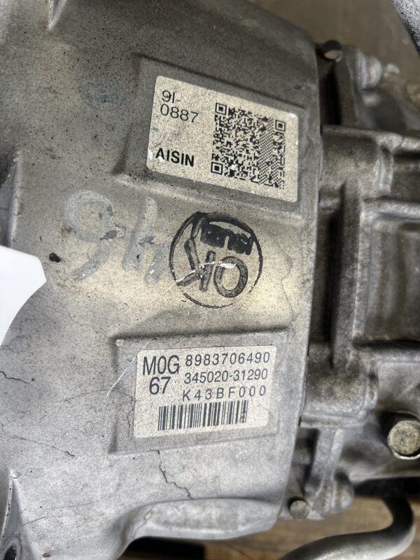 AISIN Transmission MOG67 ISUZU NPR Diesel 2021 OEM 345020-31290 8983706490 - Image 6