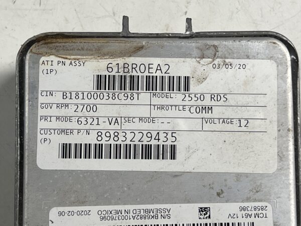 Allison Transmission Control Module A61 ISUZU NPR 2020 OEM 29556882 - Image 4