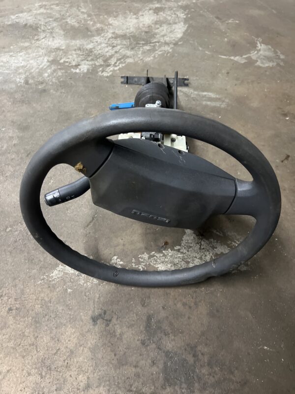 Steering Column w/ Wheel & Combination Switch ISUZU NPR OEM 3811502880. Burns On Plastic - Image 2