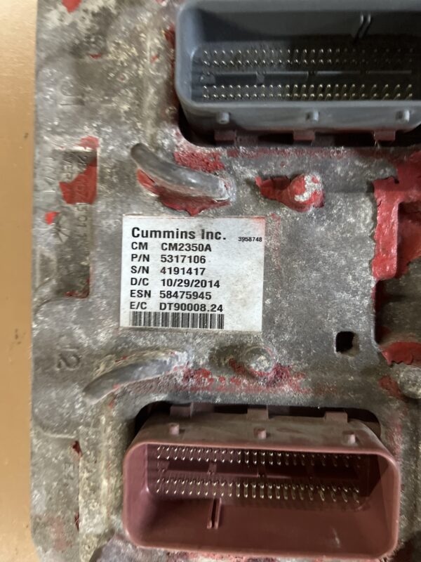 Cummins 6.7L Engine Control Module 2014 OEM 5317106 3958748 - Image 2