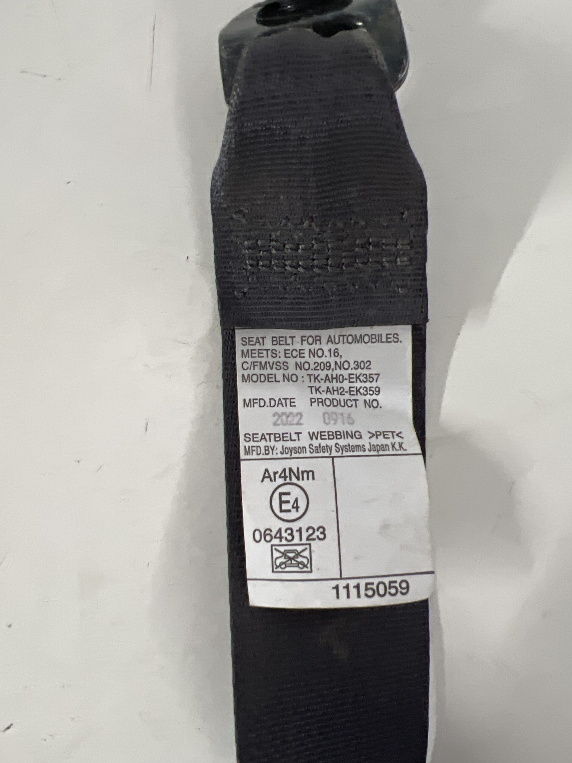 Front Right Seat Belt Retractor 2023 ISUZU NRR Diesel 5.2L 2011-2022 OEM TK-AH0-EK357 - Image 3